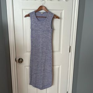 Aritzia Wilfred free purple tight fitting body contour sleeveless dress